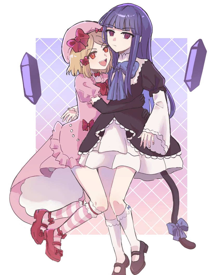 frederica bernkastel and lambdadelta (umineko no naku koro ni) drawn by rskrkr