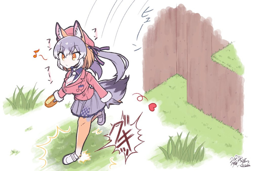 island fox (kemono friends and 2 more) drawn by kitsunetsuki_itsuki