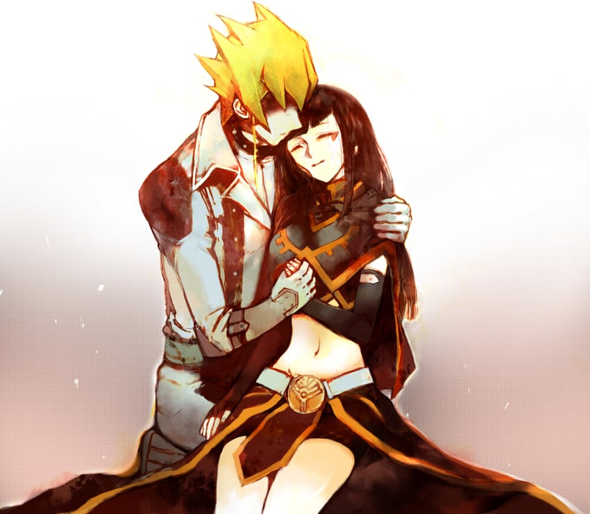 jack atlas and carly nagisa (yu-gi-oh! and 1 more) drawn by goshi
