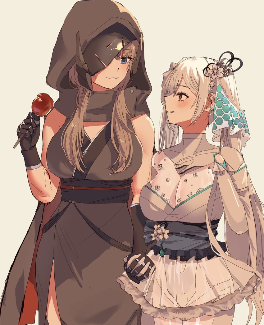 cinderella and grave (goddess of victory: nikke) drawn by caocao_(warawasera)