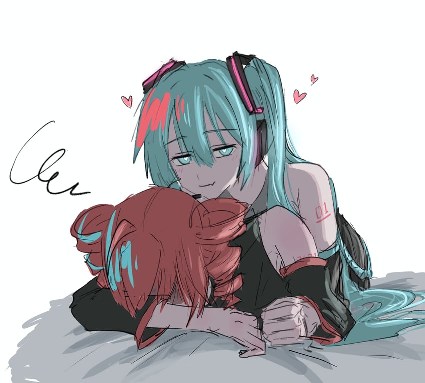 hatsune miku and kasane teto (vocaloid and 1 more) drawn by cc004412