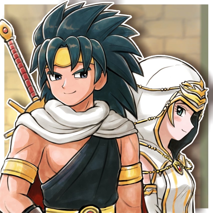 kamil and alvin (dragon quest and 1 more) drawn by moyapippi