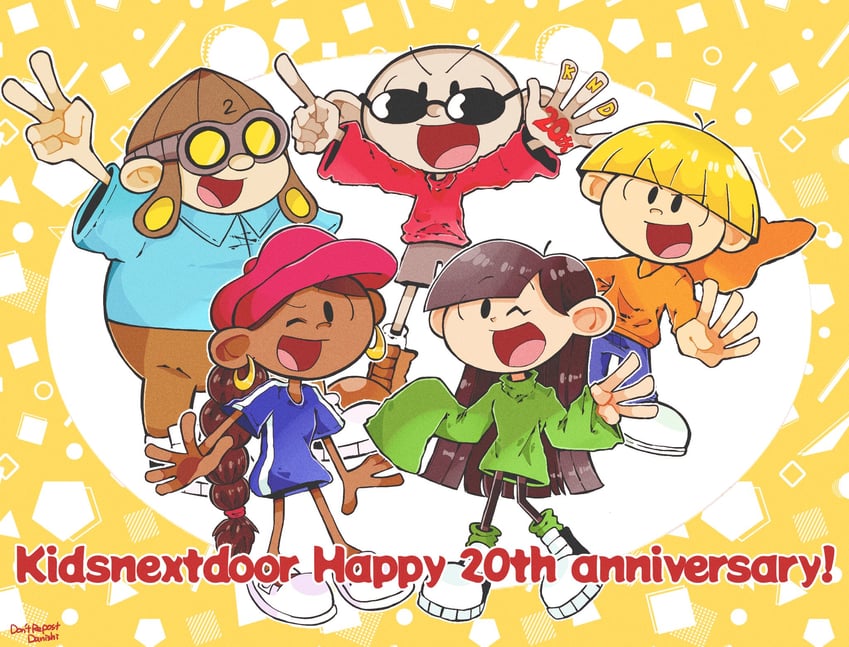 numbuh 3, numbuh 5, numbuh 4, numbuh 1, and numbuh 2 (codename: kids next door) drawn by danishi