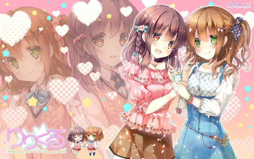 wakamiya hina and segawa ayame (lily lyric cycle) drawn by miwabe_sakura