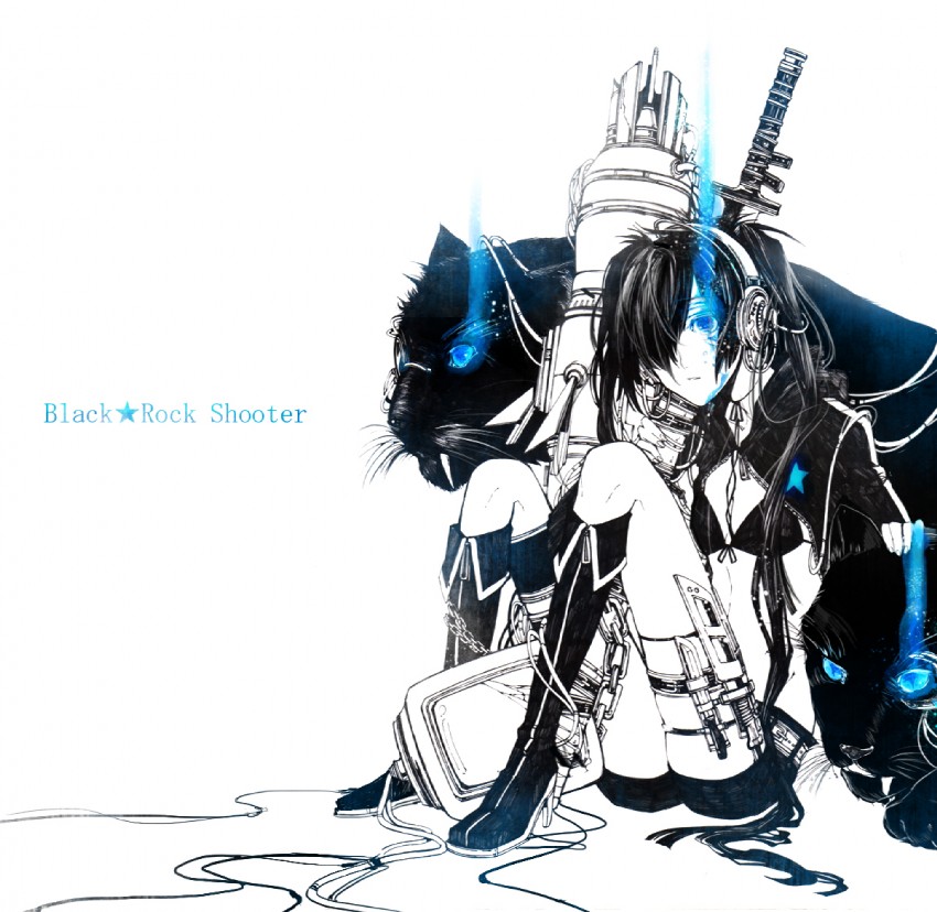 black rock shooter (black rock shooter) drawn by misaki_(chess08)