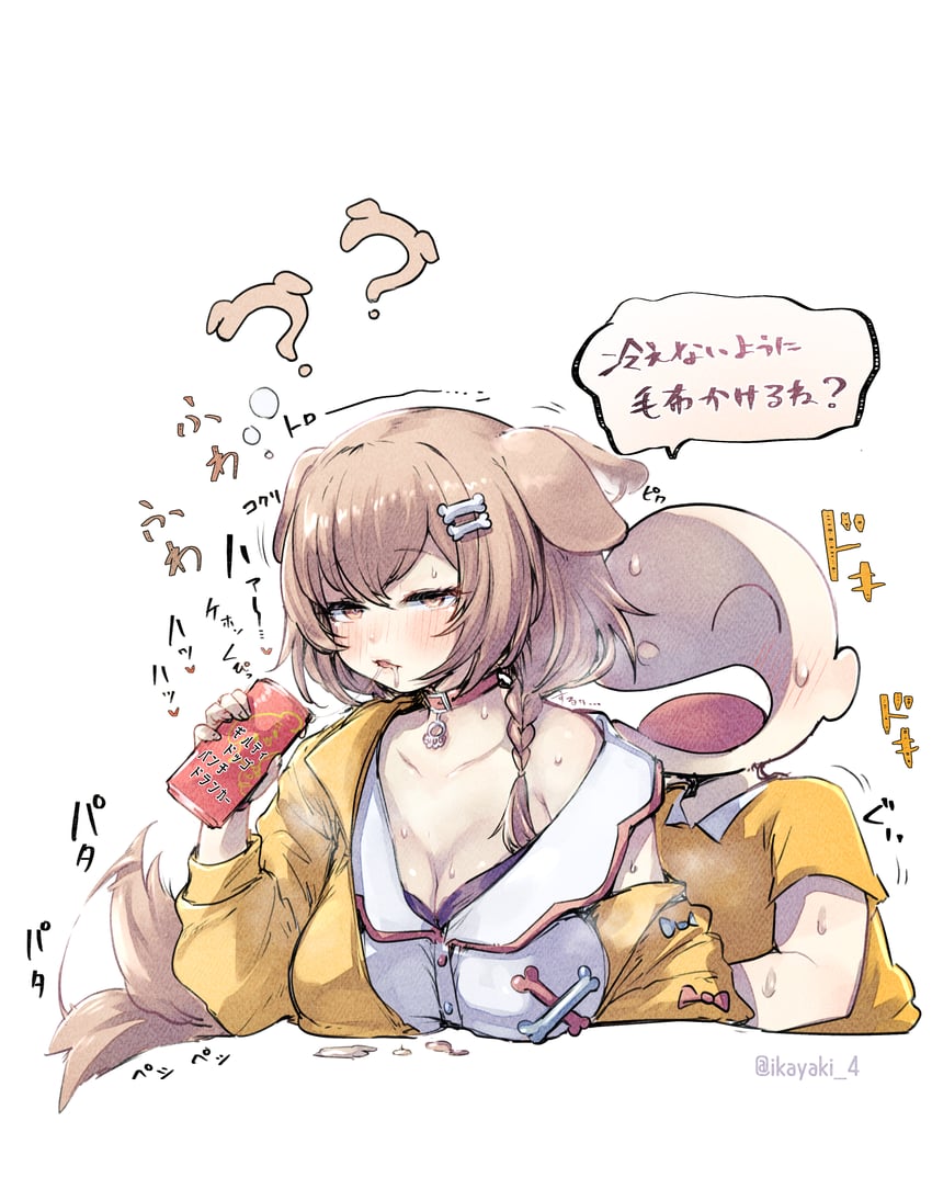 inugami korone and listener (hololive) drawn by ikayaki_(ikayaki4)