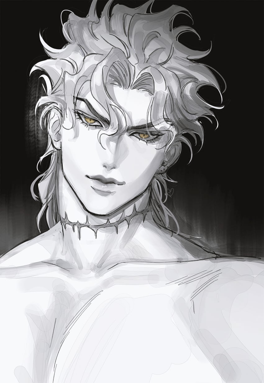 dio brando (jojo no kimyou na bouken and 1 more) drawn by bustersiri