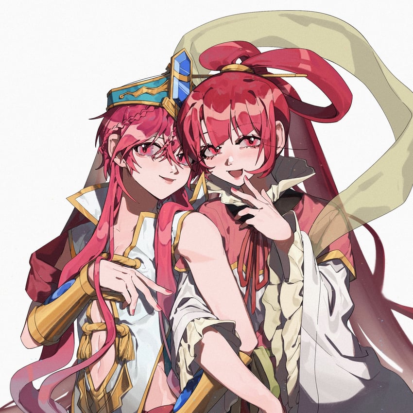 ren kougyoku and ren kouha (magi the labyrinth of magic) drawn by jazy