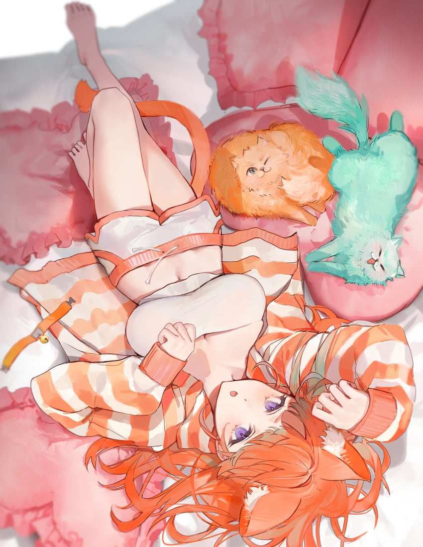 takanashi kiara, chonkers, and smoothie (hololive and 1 more) drawn by misu_(miisuuu)