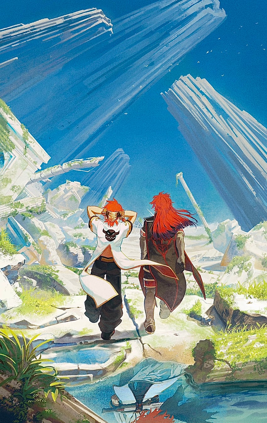luke fon fabre and asch (tales of and 1 more) drawn by meba