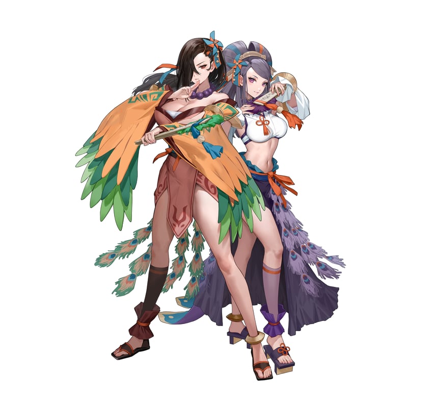 kagero and orochi (fire emblem and 2 more) drawn by ekao