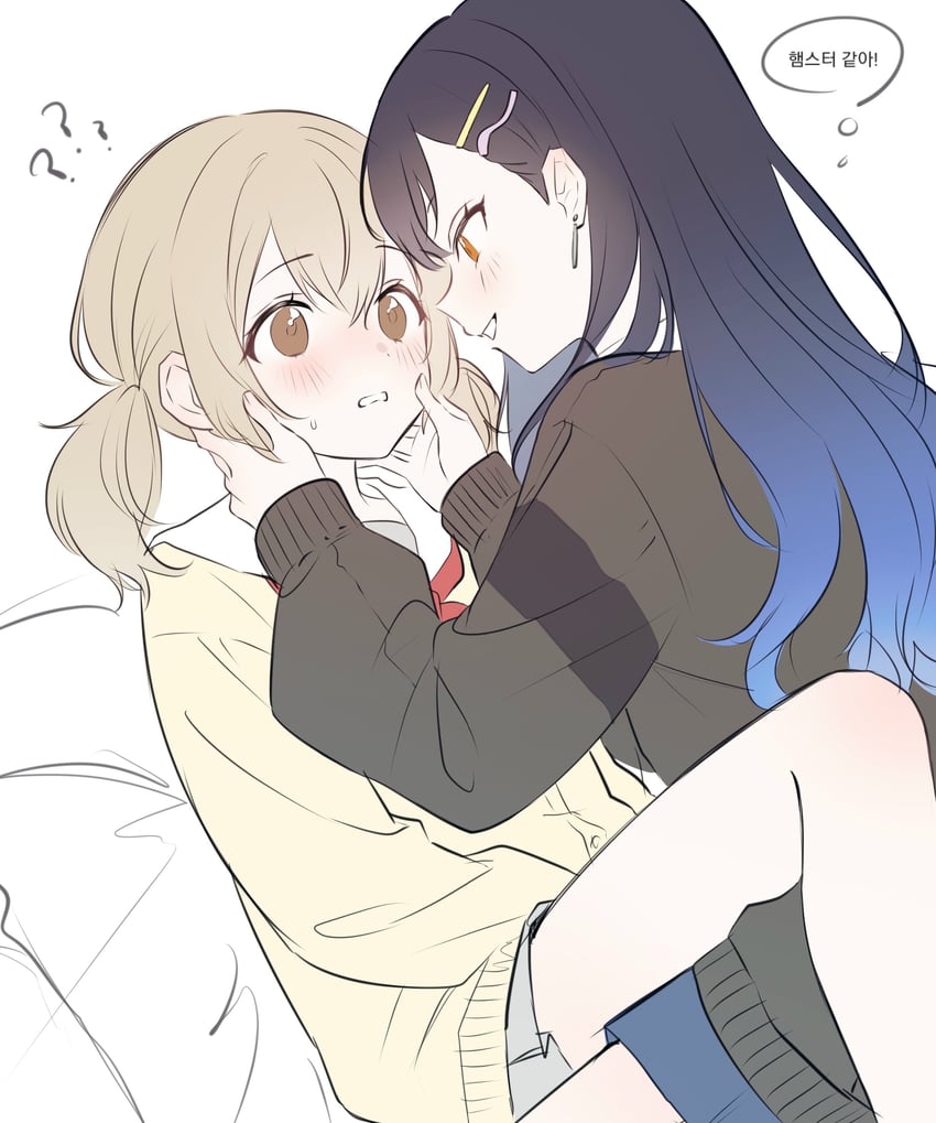 shiraishi an and azusawa kohane (project sekai) drawn by l0hann1