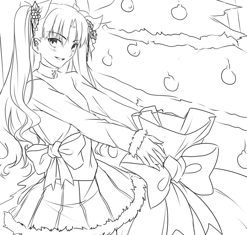 tohsaka rin (fate and 1 more) drawn by tusia