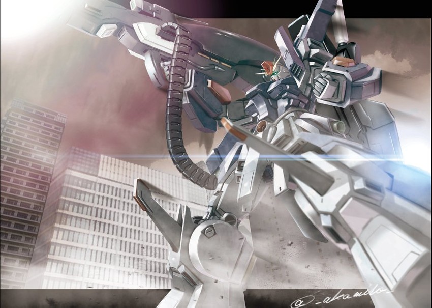 zz gundam, fazz, and full armor zz gundam (gundam and 2 more) drawn by akamiho