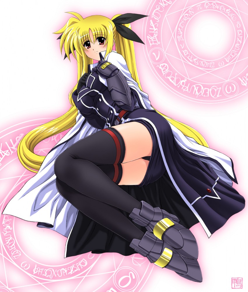 fate testarossa (lyrical nanoha and 1 more) drawn by kamogawa_tanuki
