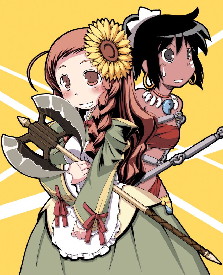 shilleka and eclair (sekaiju no meikyuu and 2 more) drawn by lululila