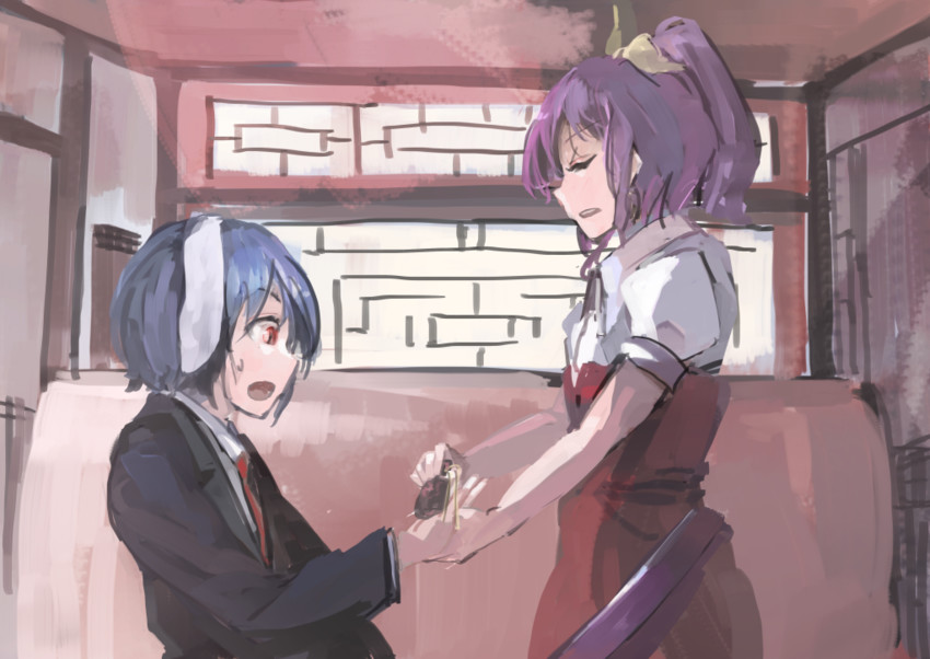 watatsuki no yorihime and reisen (touhou) drawn by ichiba_youichi