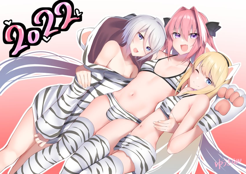 astolfo, prince of lan ling, and chevalier d'eon (fate and 1 more) drawn by kitajima_yuuki