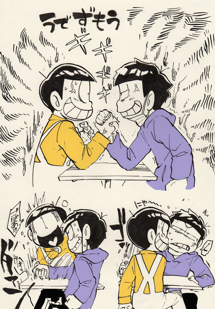 matsuno ichimatsu and matsuno jyushimatsu (osomatsu and 1 more) drawn by sanjiro_(tenshin_anman)