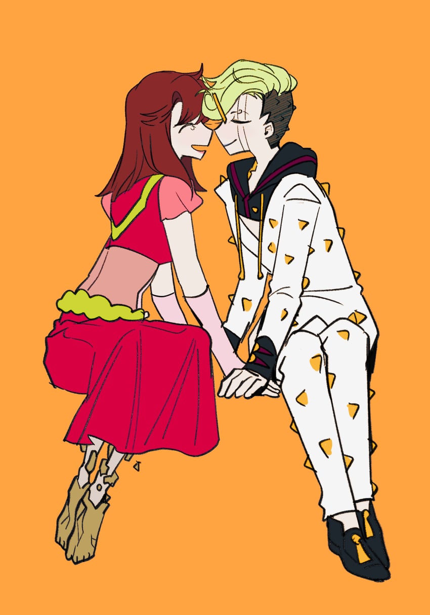 higashikata jobin and higashikata mitsuba (jojo no kimyou na bouken and 1 more) drawn by swampland