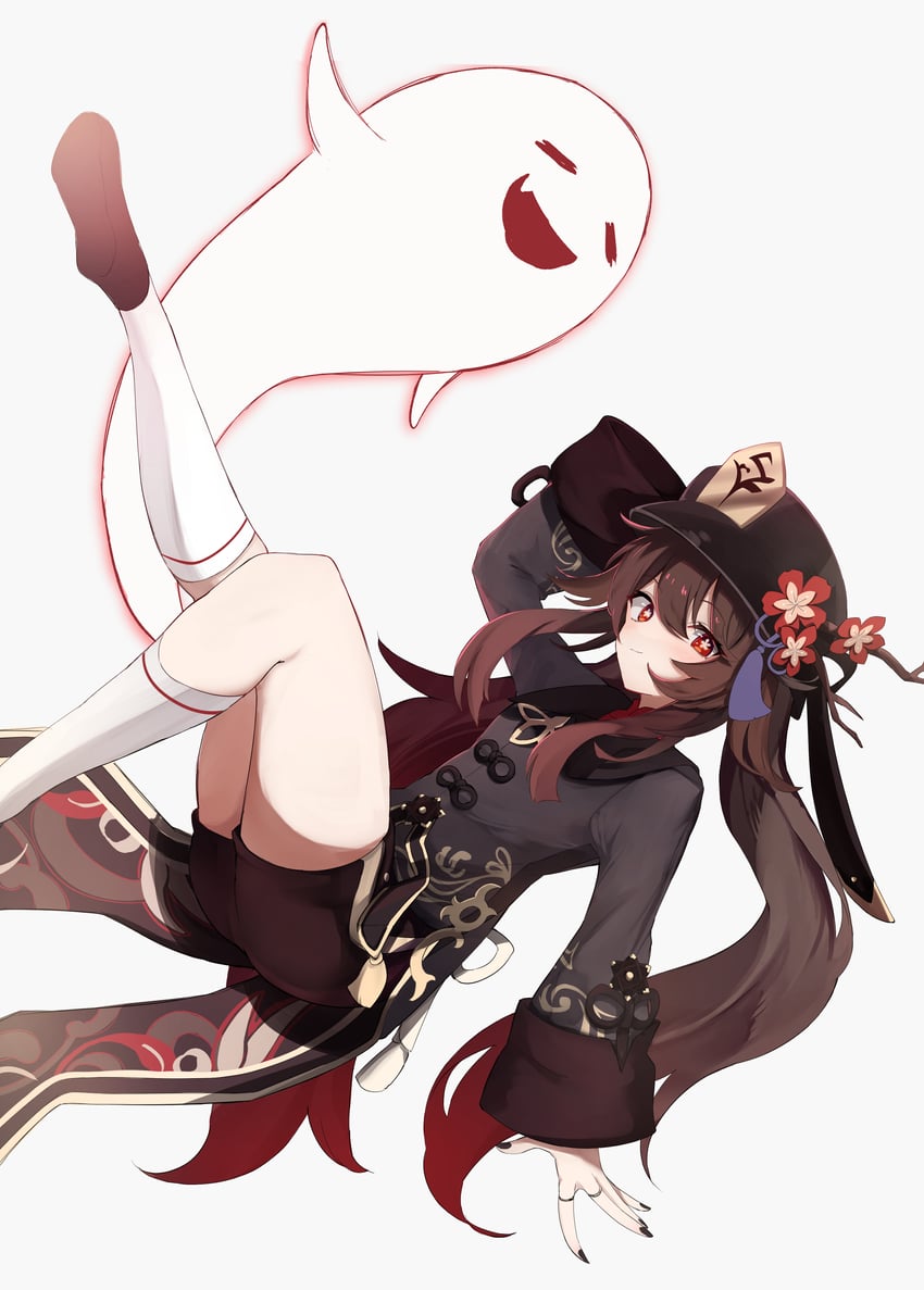 hu tao and boo tao (genshin impact) drawn by asumi_maboroshi