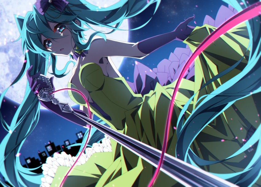hatsune miku (vocaloid and 1 more) drawn by aosaki_yato