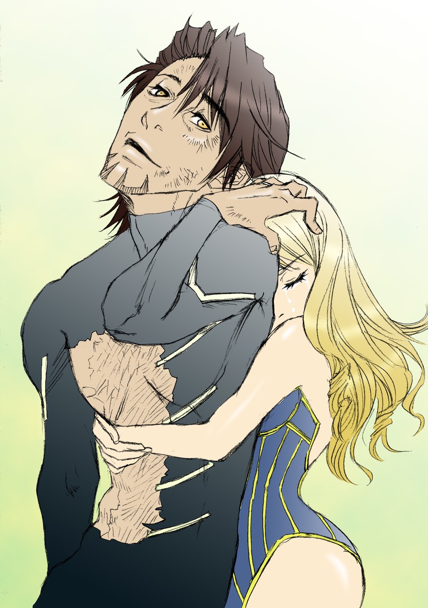 kaburagi t. kotetsu and karina lyle (tiger & bunny) drawn by usada_usako