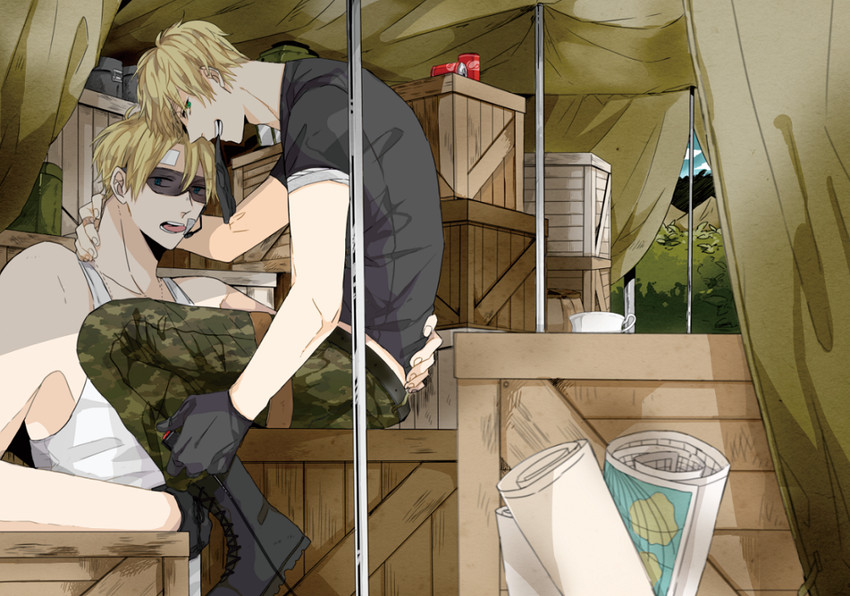 america and united kingdom (axis powers hetalia) drawn by maripaka