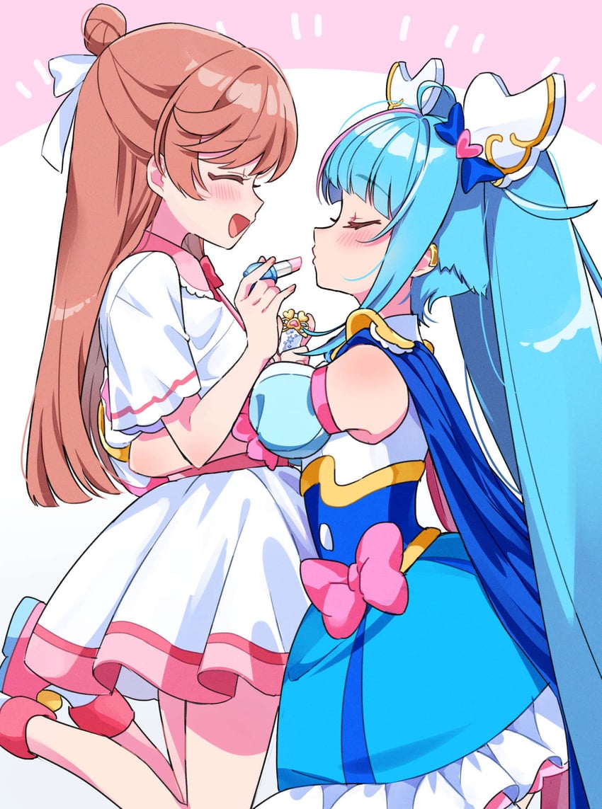 sora harewataru, nijigaoka mashiro, and cure sky (precure and 1 more) drawn by izumi_kirifu