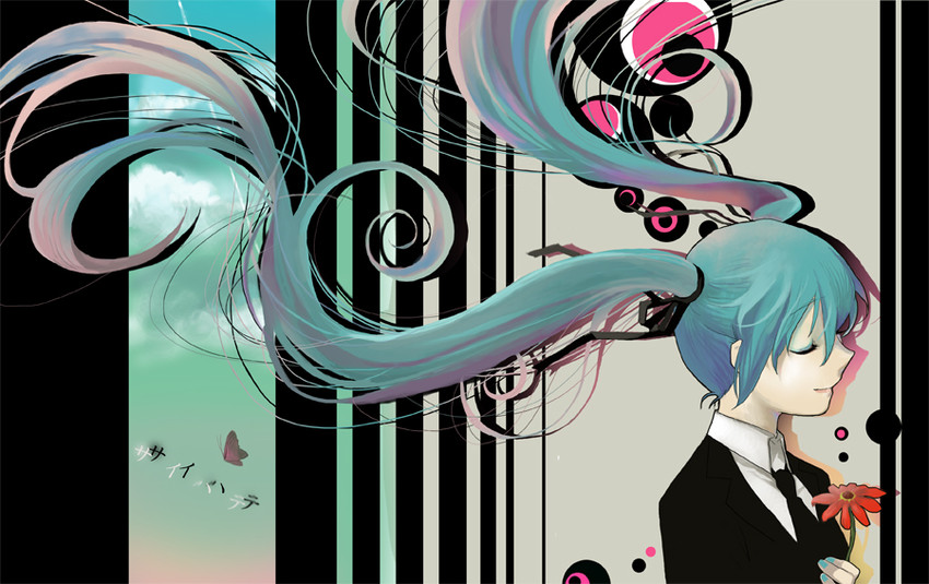 hatsune miku (vocaloid and 1 more) drawn by tobi_(kotetsu)
