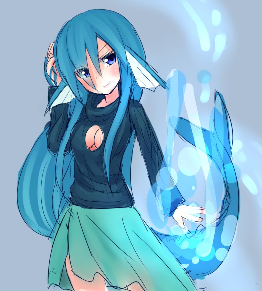 vaporeon (pokemon) drawn by amemiya_issa