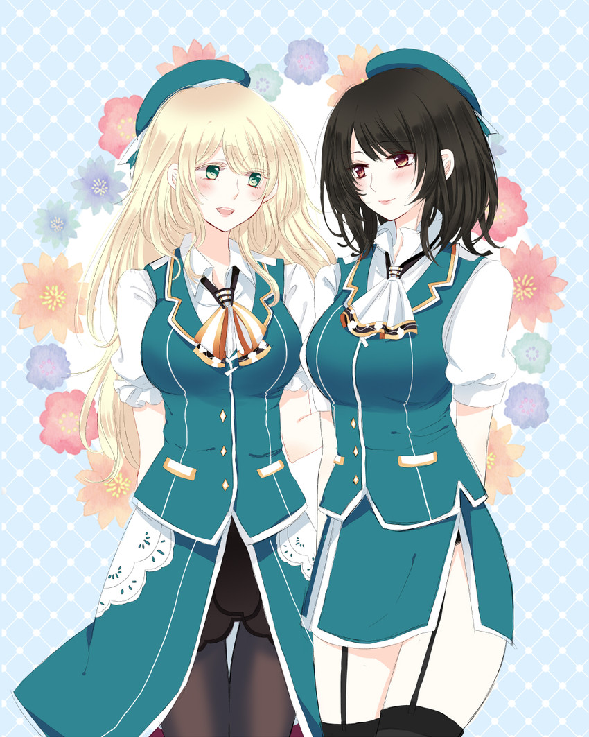 atago and takao (kantai collection) drawn by sui_(camellia)
