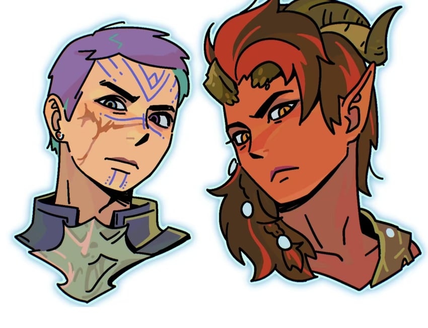 female mage and karlach (dungeons & dragons and 2 more) drawn by 5202609076a