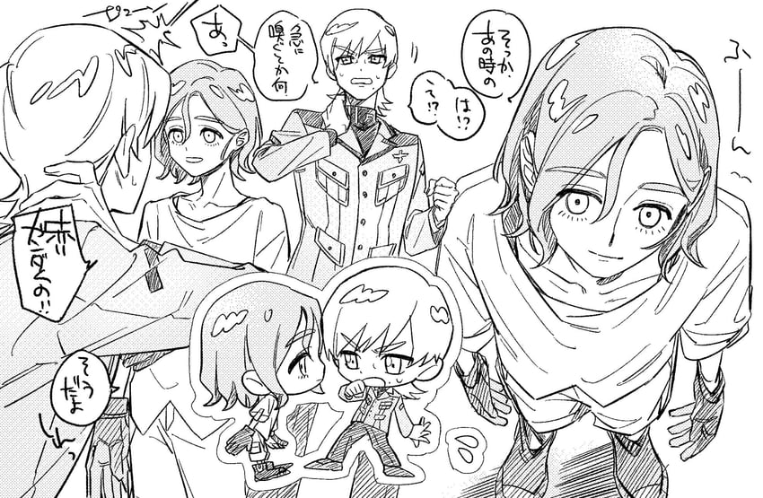 shuji ito and xavier olivette (gundam and 1 more) drawn by kanmi0503