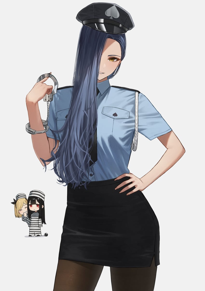 enokawa kokoro, kimishima touka, and kunitomi ryouka (original) drawn by hara_kenshi