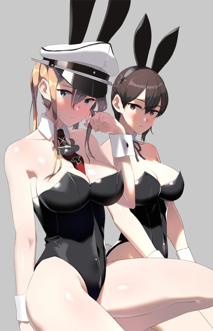 kaga and graf zeppelin (kantai collection) drawn by eight_tohyama