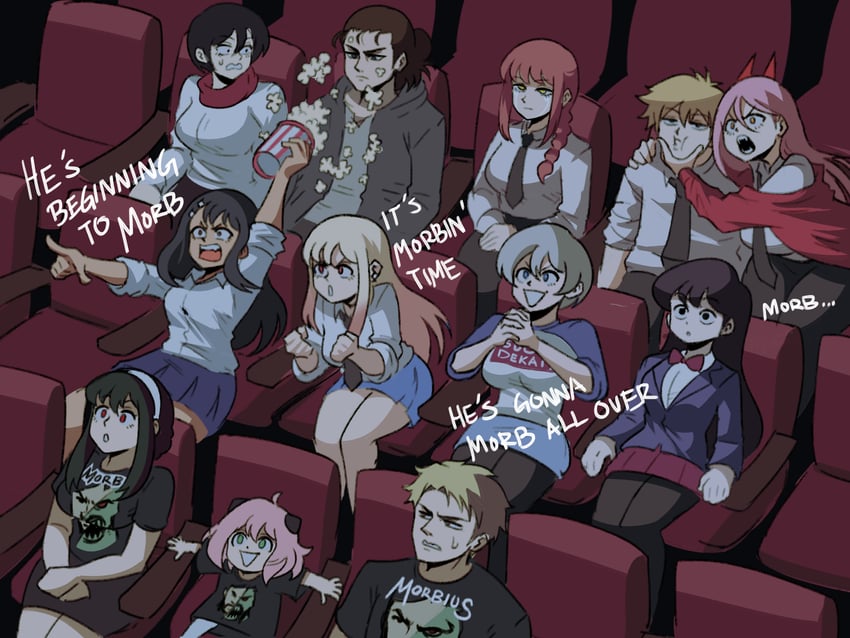 yor briar, makima, anya, power, kitagawa marin, and 8 more (chainsaw man and 10 more) drawn by tina_fate