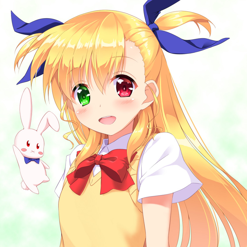 vivio and sacred heart (lyrical nanoha and 1 more) drawn by shinki_(shinki59)