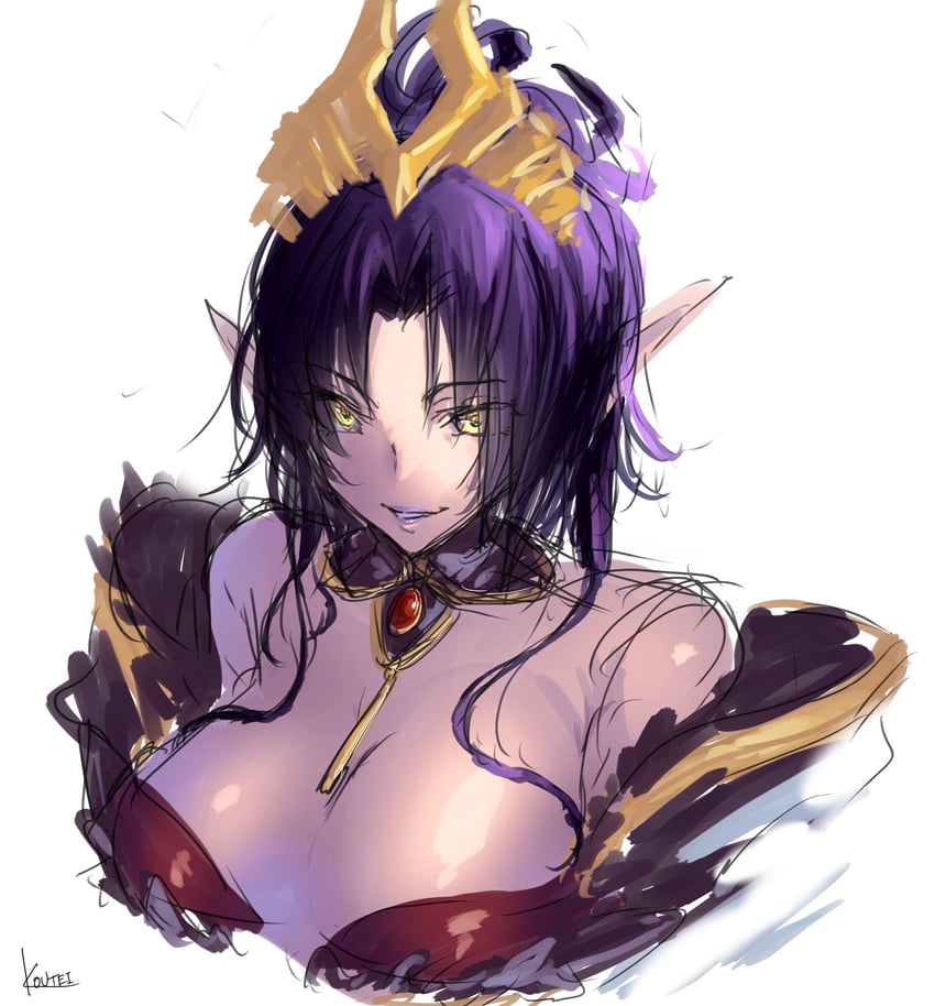 lilithmon and lilithmon x-antibody (digimon) drawn by koutei_teki