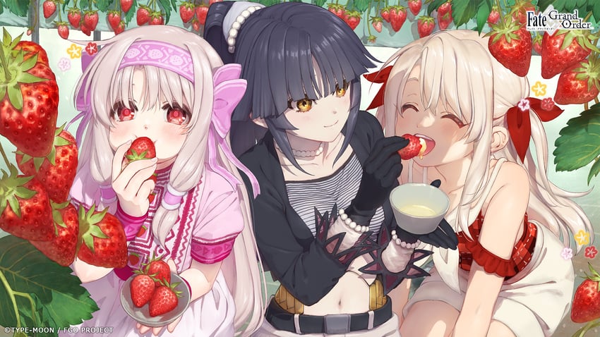 illyasviel von einzbern, sitonai, and katou danzou (fate and 1 more) drawn by kawai_makoto