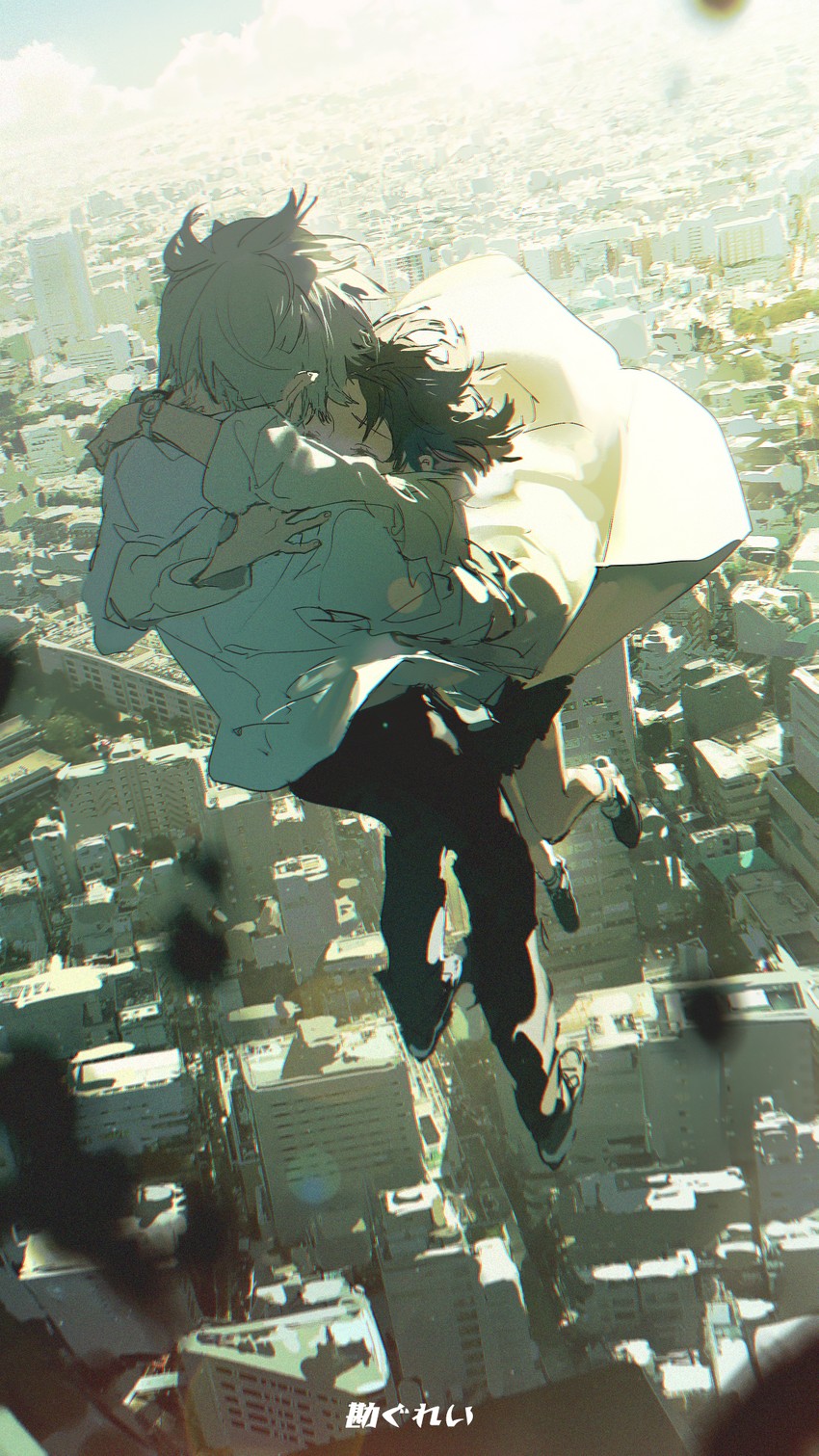 nira-chan and gray-kun (zutto mayonaka de ii no ni and 1 more) drawn by rella