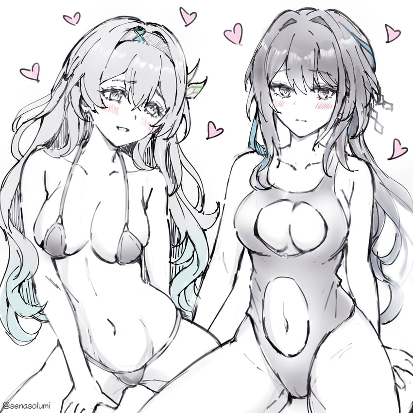 firefly and ruan mei (honkai and 1 more) drawn by senasolumi