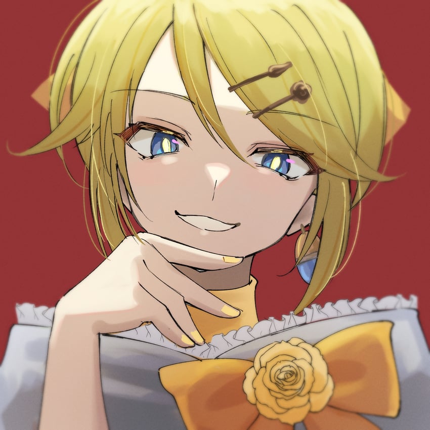 kagamine rin and riliane lucifen d'autriche (vocaloid and 2 more) drawn by tsumurimai
