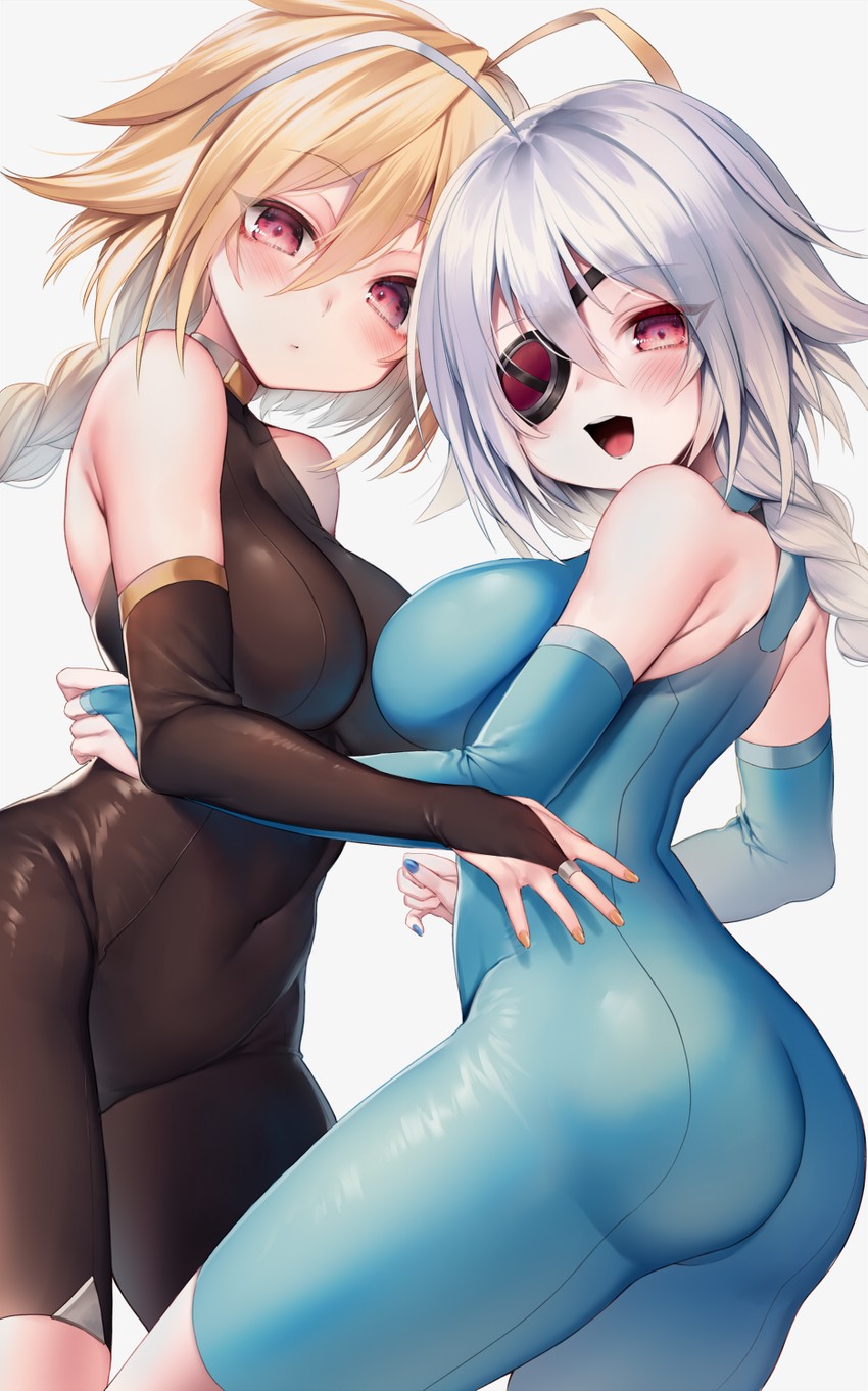 nu-13 and lambda-11 (blazblue) drawn by hime_gyo