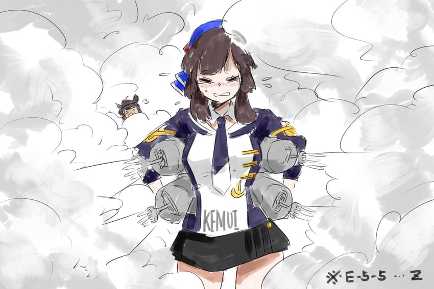 hatsuzuki and mogador (kantai collection) drawn by oso_(toolate)