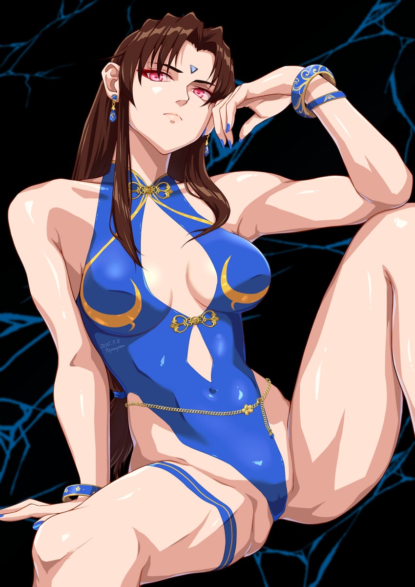 chun-li (street fighter and 2 more) drawn by 92penpen