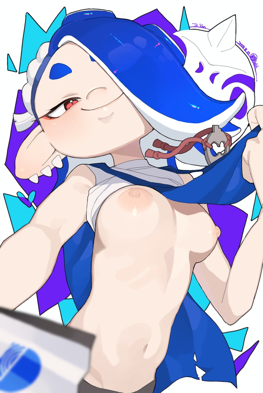 shiver (splatoon and 1 more) drawn by makingtawawa