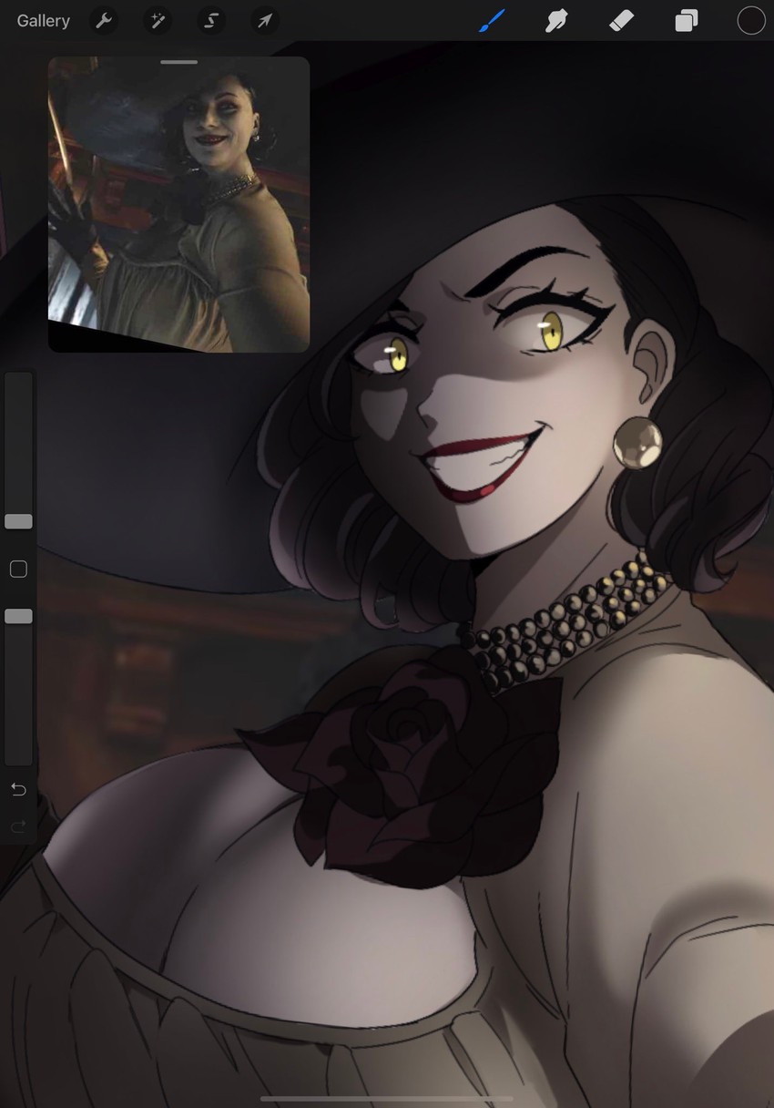 alcina dimitrescu (resident evil and 1 more) drawn by jacinth_peters