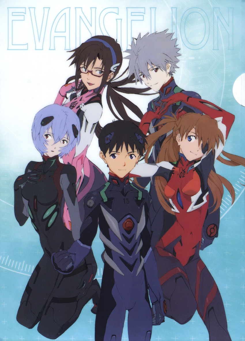 souryuu asuka langley, ayanami rei, ikari shinji, nagisa kaworu, and makinami mari illustrious (neon genesis evangelion and 2 more) drawn by honda_takeshi