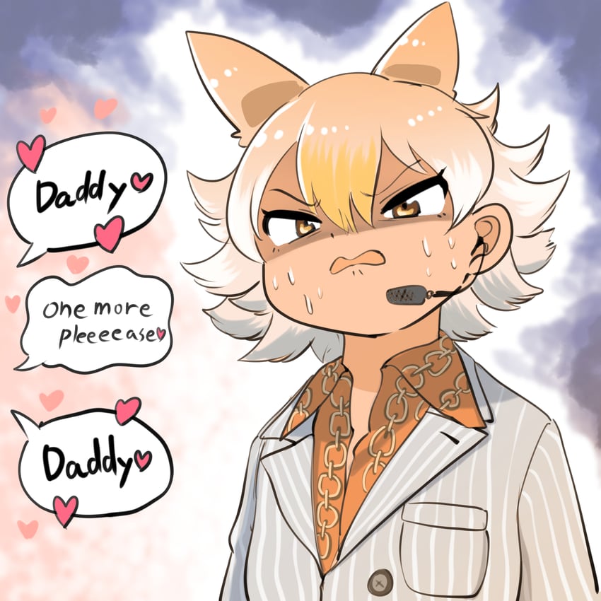 coyote and kiryu kazuma (kemono friends and 3 more) drawn by mcgunngu